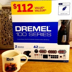 🆕️ Dremel 100 Series Corded Rotary Tool Kit 44 Pieces 2 Storage Cases 100-2/44
